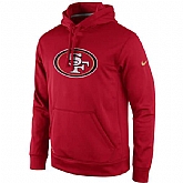 Men's San Francisco 49ers Nike Practice Performance Pullover Hoodie - Scarlet,baseball caps,new era cap wholesale,wholesale hats